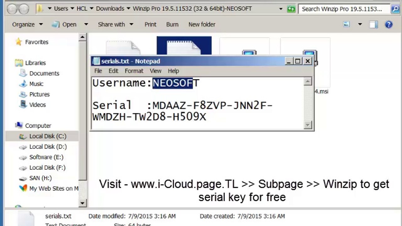 winzip serial key free